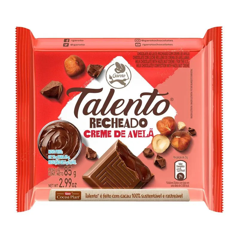 Garoto Talento Hazelnut 85g