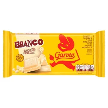 Garoto White Chocolate Bar 80g