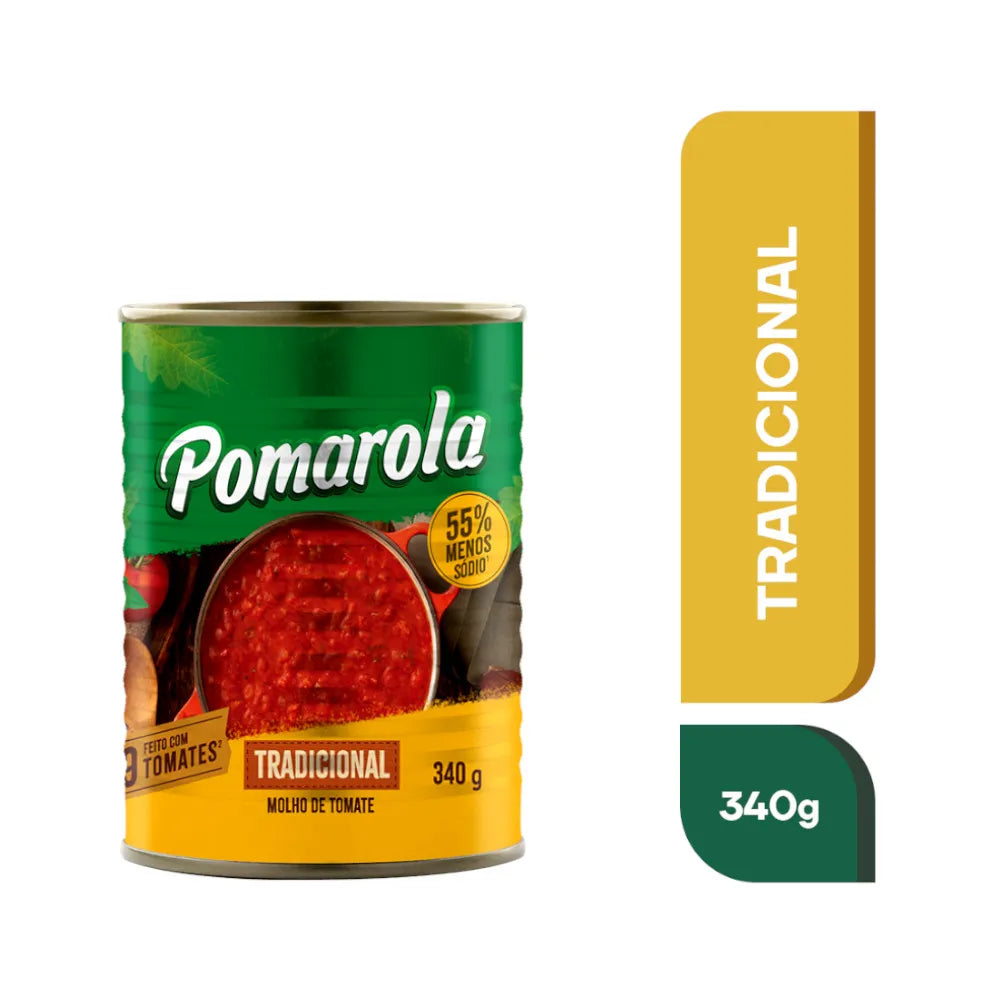 Pomarola Traditional Tomato Sauce Can 340g