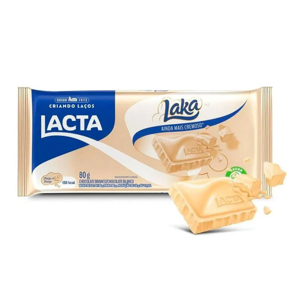 Chocolate Lacta Laka White  80g