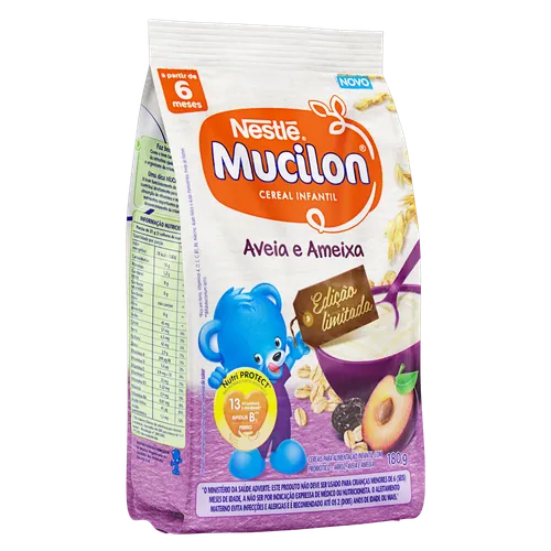 Nestle Mucilon Oats and Plum Cereal for Children 180g