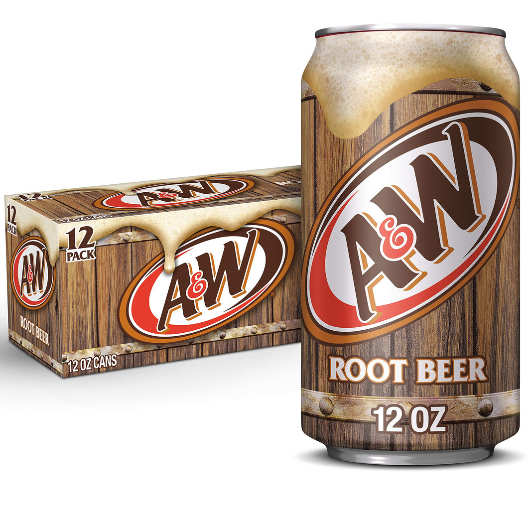 A&W Root Beer Soda 12 Pack 12oz