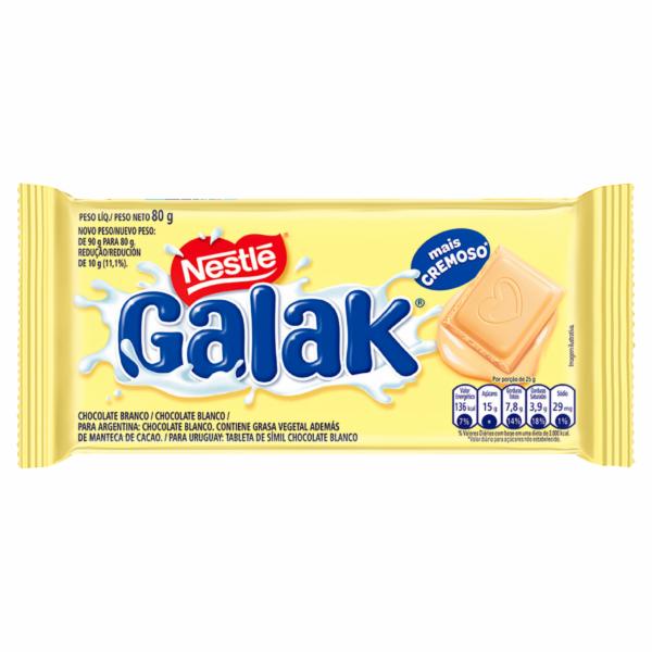 Nestle Galak White Chocolate Bar 80g